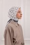 Floral Polka Dot Patterned Soft Scarf White - 6