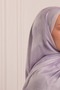شال موسلين منقوش بنقشة زهرة إسنتي باللون الليلكي - 7