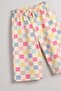 Combed Cotton Modal 100% Cotton Loose Fit Girls' Trousers (Colorful Square) - 4