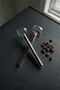 2 Glass Coffee Measuring Spoons – Decorative Design with Real Coffee Beans, Transparent Glass