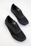 Jc30005 - Laceless Comfortable Orthopedic Knitwear Daily Women's Sneaker Black White