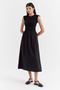Women's Fabric Mix Dress - 5