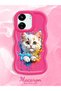 Poco C65 Compatible Case Camera Protector Red Silicone Couple Phone Case Cat Pattern - 2