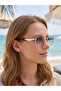 Pery Blue Sunglasses Oval Gold Frame Blue Organic Glass 50 Ekartman - 2