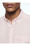 Regular Fit Striped Linen Blended Men's Shirt - 5