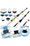 9-in-1 Cordless Electric Spin Scrubber with 8 Brush Heads & Extendable Handle – Dual Speed Cleaning Brush for Bathroom, Kitchen & Floor