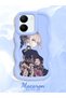 Vivo Y27S Compatible Case Camera Protector Blue Silicone Couple Phone Case Girl Pattern - 2