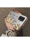 Samsung Galaxy A23 Compatible Silicone Edge Hard Back Case Couple Phone Case with Floral Pattern - 4