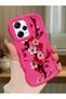 Redmi Note 12 Pro 5g Compatible Case Camera Protector Red Silicone Couple Phone Case Floral Pattern