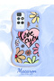 Redmi 10 2022 Compatible Case Camera Protector Blue Silicone Couple Phone Case Floral Pattern - 2