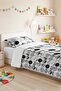 Geometric Gray Young Room Single Pique Set-Modern Black and White 160X220 cm Quilted Bedspread - 5