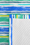 Blue Striped Modern Young Room Single Pique Set-Turquoise Green 160X220Cm Quilted Bedspread - 7