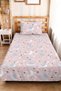 Pink Space Star Girl's Pique Set - Moon Cloud Blue Baby Room Summer Bedspread - 160X220 cm - 4