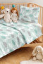 Ay Bulut Boy's Room Single Decorative Pique Set - Pastel Mint 160X220 cm Bedspread - 2
