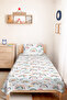 Rainbow Pastel Pink Children's Room Single Pique Set - Cloudy Mint 160X220 cm Bedspread - 6