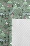 Mountain Forest Green Children's Room Single Pique Set-Pastel Pink Mint 160X220Cm Quilted Summer Coverlet - 7