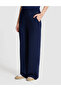 Navy Blue Flare Fit Modal Blend Sweatpants 50325430-Vr033 - 4