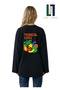 Summer Vibe Themed Wide Sleeve Oversize Long Sleeve White Tshirt 100% Cotton Summer T-Shirt
