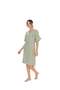 U.S. Polo Assn. Women's Muslin Fabric Short Sleeve V-Neck Dress Home Wear - 4