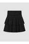 Rmz Gi̇yi̇m Farkiyla Belted Textured Mini Skirt - 3
