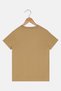 Kids Boy Sportswear Fit Short Sleeve Outdoor T-Shirt, Beige - 3