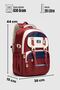 Unisex School Backpack Travel Camping Daily Student Backpack School Bag 2464 Bordo - 4