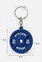 3 Pieces Navy Blue Weight Plate Keychain Set |   Fitness Gym Sports Themed Metal Ring - 2