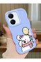 Vivo Y36 4g Compatible Case Camera Protector Blue Silicone Couple Phone Case Cat Pattern