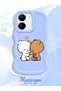 Vivo Y36 5g Compatible Case Camera Protector Blue Silicone Couple Phone Case Cute Pattern - 2
