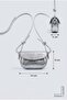 Women's Silver Color Stylish Design Mini Hand and Shoulder Bag - 4