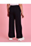 Girls Black Wide Leg Trousers - 3
