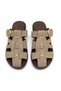 Mink Women's Suede Belted Gold Buckle Thin Flat Sole Slippers Beach Summer Dowry Daily T01Nav - 6