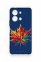 Vivo Y36 Compatible Colorful Leaf Pattern Silicone Case - 2