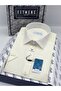 Classic Short Sleeve Linen Collar Button down Comfortable Fabric Gift Boxed Men's Shirt Fs-004588 - Cream