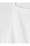 Xside White Square Neck Linen Blend Mini Dress - 6