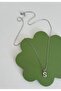 Vip Design Zircon Stone S Letter Xp Silver Color Necklace - 2