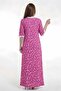 Women's Cotton Graphic Print Homewear Maxi Dress - 3