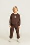Boy's Los Angeles Brown Tracksuit Set Rp3879-C-V2