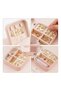 Portable Travel Jewelry Organizer Box with Zipper Compact Jewelry Storage Case for Rings, Earrings, Necklaces, Bracelets, Watches & Small Accessories - 3