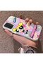 Samsung Galaxy A13 Compatible Silicone Edge Hard Back Case Couple Phone Case with Cartoon Pattern - 2