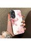 Oppo A60 Compatible Silicone Edge Hard Back Case Couple Phone Case with Floral Pattern - 3