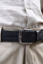 Smt-5125 Men's Genuine Leather Classic Fabric Belt - 3
