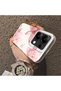 Poco M6 Pro 4g Compatible Silicone Edge Hard Back Case Couple Phone Case with Floral Pattern - 4