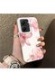 Poco X7 Pro Compatible Silicone Edge Hard Back Case Couple Phone Case with Floral Pattern - 3