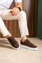 Zrc2623 - High Quality Luxen Thick Sole Suede Men's Sneaker Bitter Brown - 4