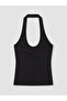 Lcw Vision Black Halter Neck Women's Tank Top - 7