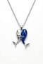 Steel Chain Silver Color Dolphin Model Women's Necklace - 2