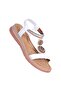 Alens A17 White Women's Flat Sandals Shoes