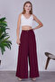 Nills Crepe Fabric Elastic Waist Comfortable Fit Women's Trousers Nills00004 - 3