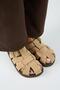 Benito Women's Leather Genuine Leather Buckle Caged Sand Slippers - 2